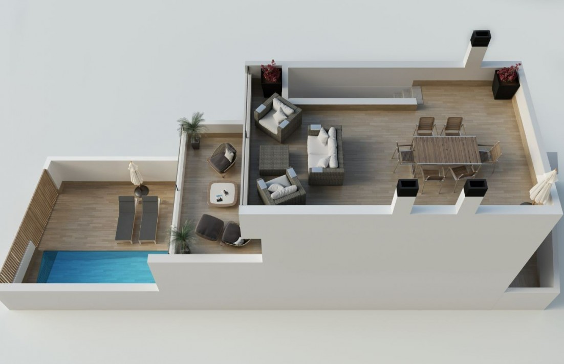 Nieuwbouw - Rijwoning - San Pedro del Pinatar - Lo Pagán